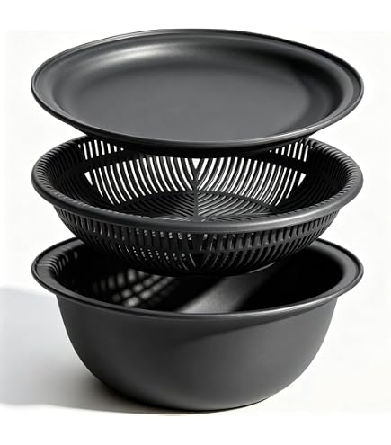 Amazon.co.jp: Le Creuset 重ねられる水切り3個セット : ホーム＆キッチン